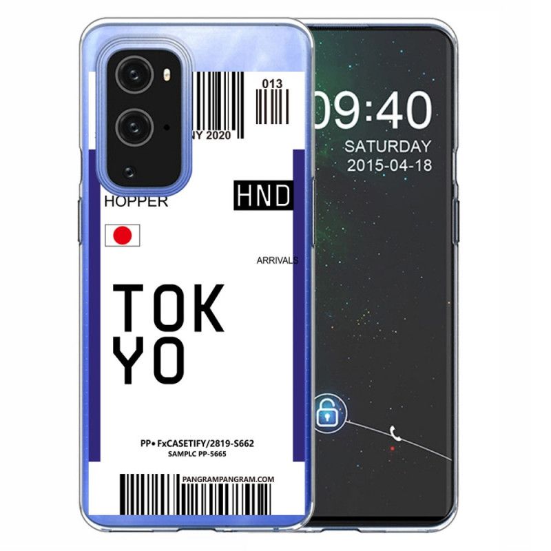 Deksel OnePlus 9 Pro Svart Boarding Pass Tokyo