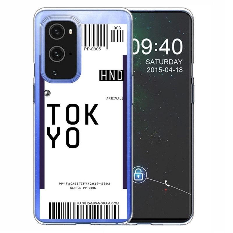 Deksel OnePlus 9 Pro Svart Boarding Pass Tokyo