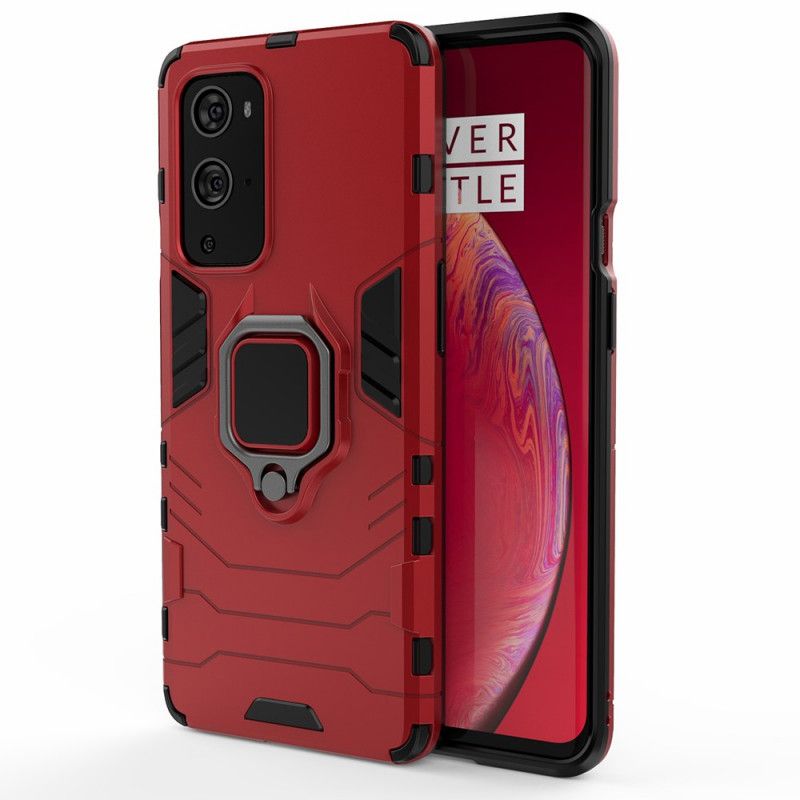 Deksel OnePlus 9 Pro Svart Motstandsdyktig Ring