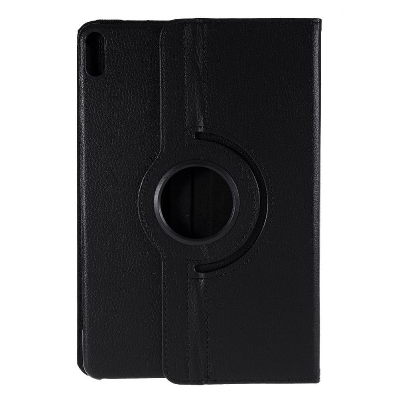 Lærdeksel Folio Deksel Huawei MatePad Pro Svart 360 ° Roterbart Lychee-Imitert Skinn