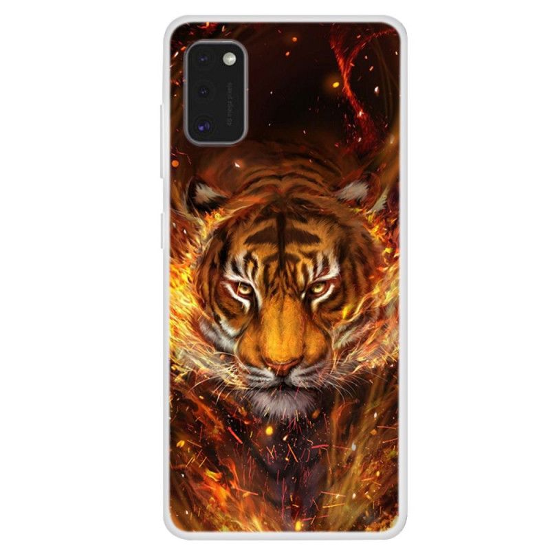 Deksel for Samsung Galaxy A41 Branntiger