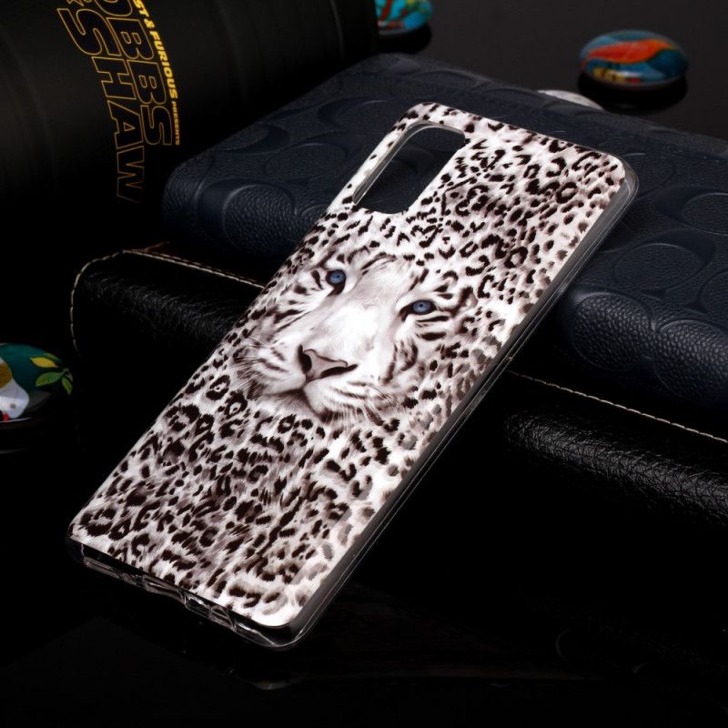 Deksel Samsung Galaxy A41 Fluorescerende Leopard