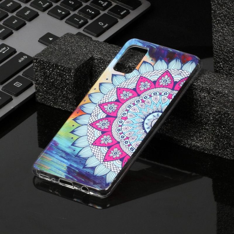 Deksel Samsung Galaxy A41 Mobildeksel Fluorescerende Mandala