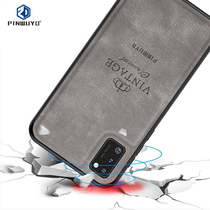 Deksel Samsung Galaxy A41 Svart Hederlig Vintage Pinwuyo Anti-fall