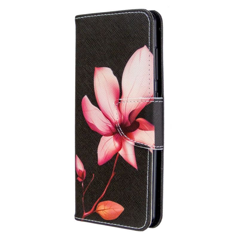 Folio Deksel Samsung Galaxy A41 Rosa Blomst Beskyttelse