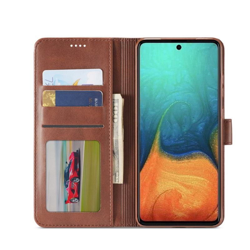 Folio Deksel Samsung Galaxy A41 Svart Lc.Imeeke Skinneffekt