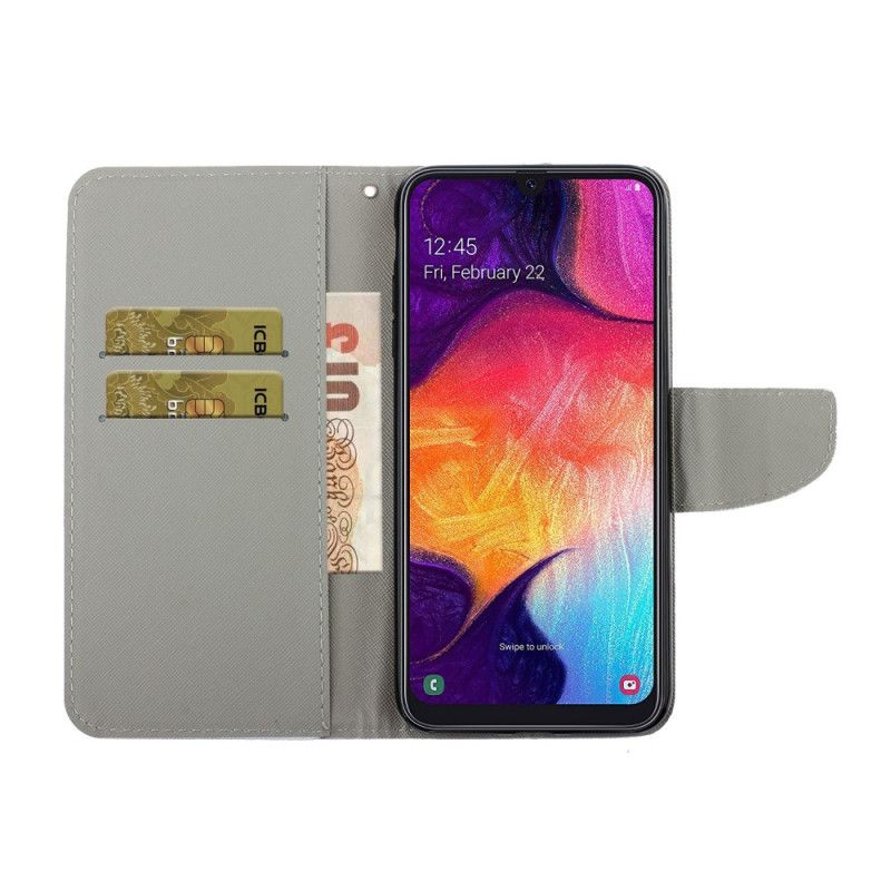 Lærdeksel Folio Deksel Samsung Galaxy A41 Mobildeksel Tanga Tusenfryd