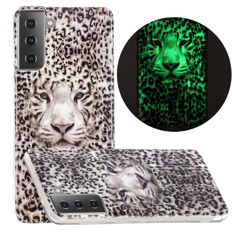 Deksel for Samsung Galaxy S21 5G Fluorescerende Leopard