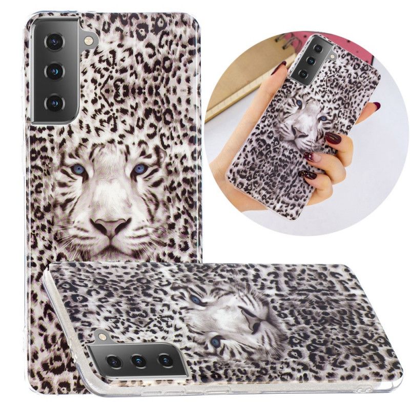 Deksel for Samsung Galaxy S21 5G Fluorescerende Leopard