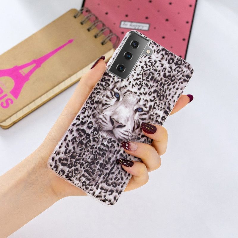 Deksel for Samsung Galaxy S21 5G Fluorescerende Leopard