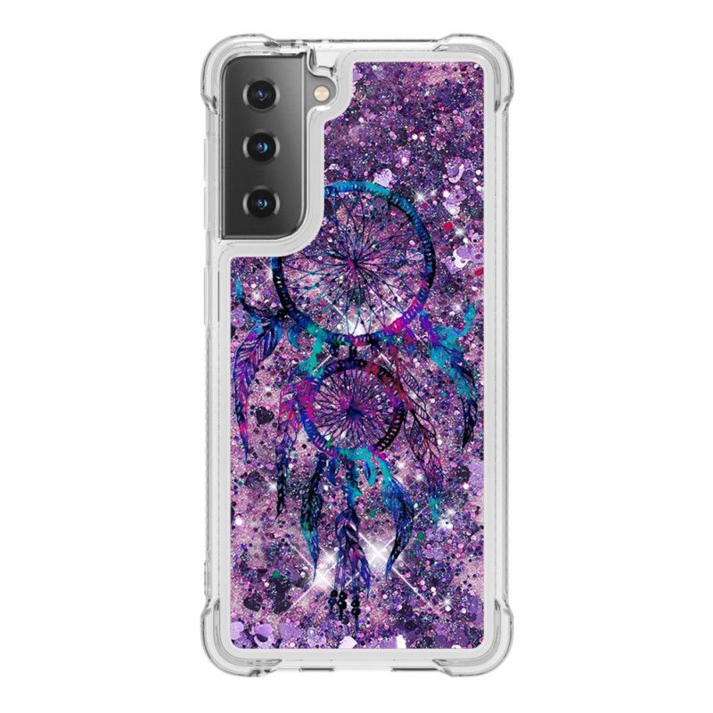 Deksel for Samsung Galaxy S21 5G Glitter Dreamcatcher