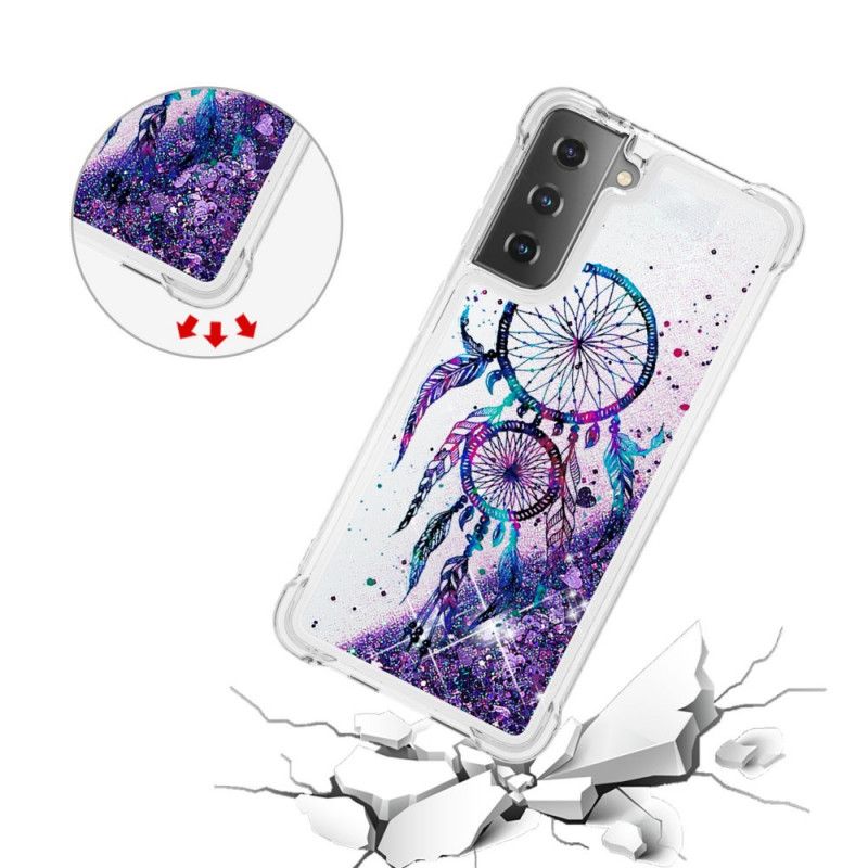 Deksel for Samsung Galaxy S21 5G Glitter Dreamcatcher