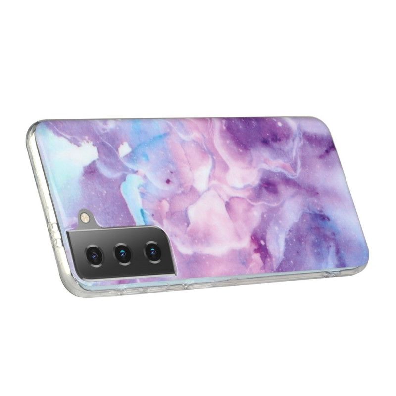 Deksel for Samsung Galaxy S21 5G Svart Designermarmor