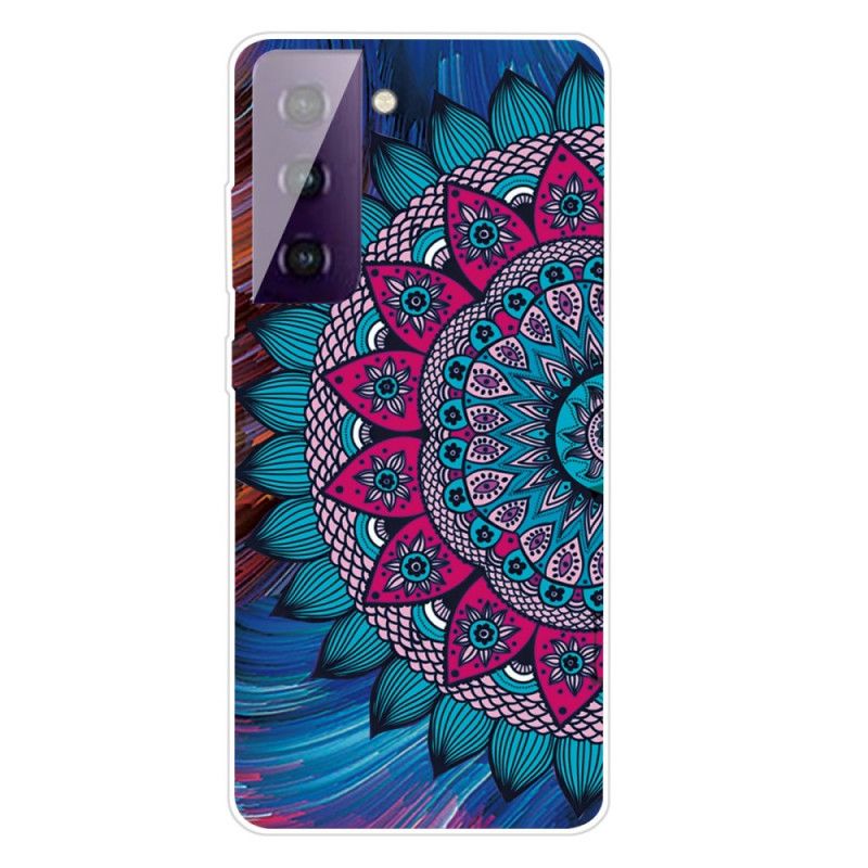 Deksel Samsung Galaxy S21 5G Fargerik Mandala Anti-fall