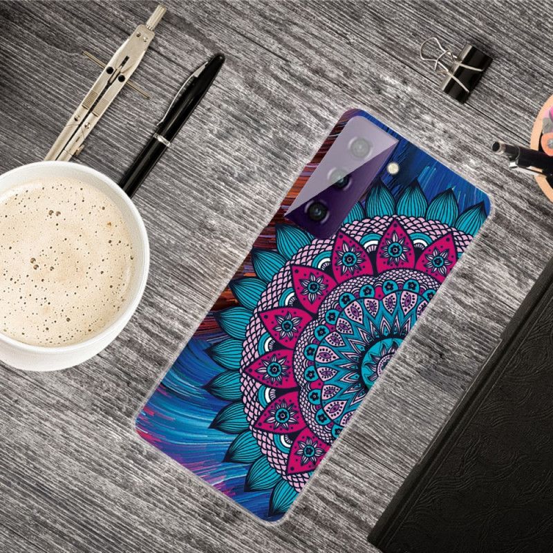 Deksel Samsung Galaxy S21 5G Fargerik Mandala Anti-fall