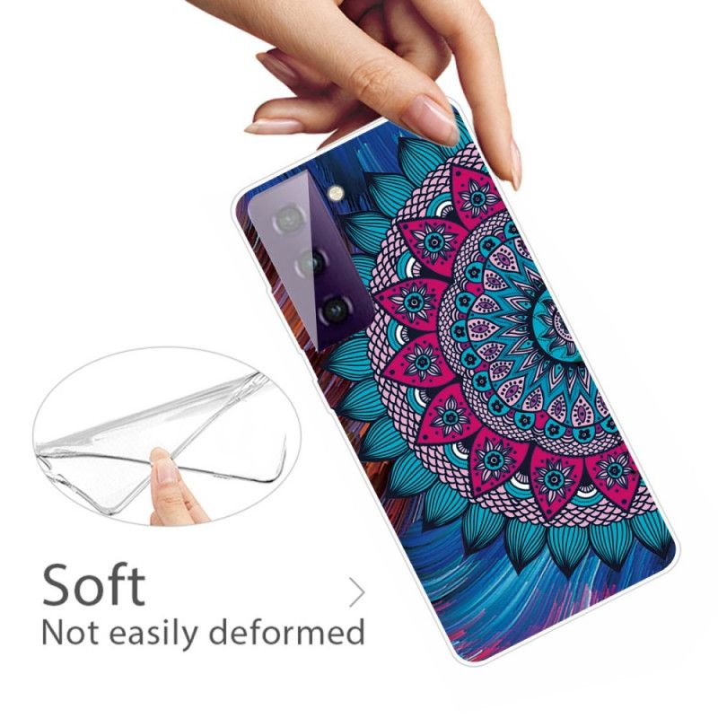 Deksel Samsung Galaxy S21 5G Fargerik Mandala Anti-fall