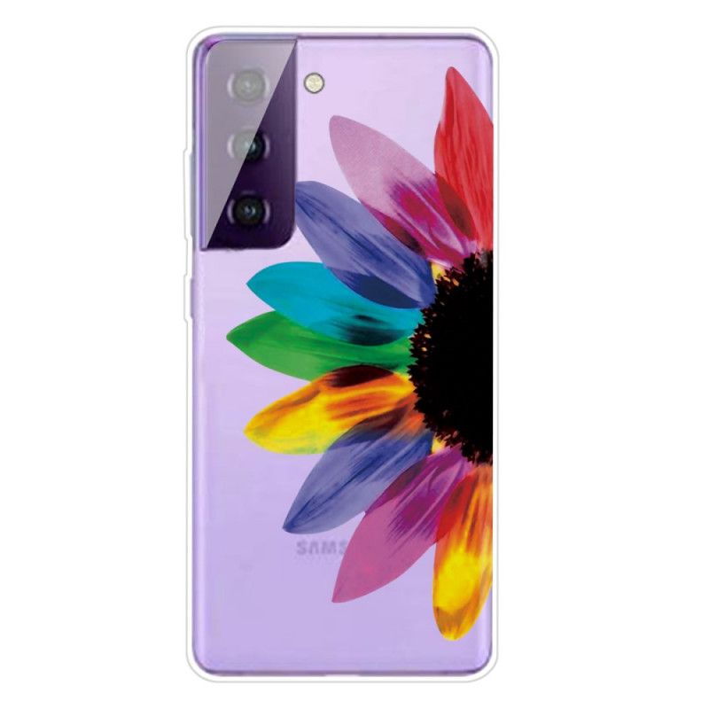 Deksel Samsung Galaxy S21 5G Farget Blomst