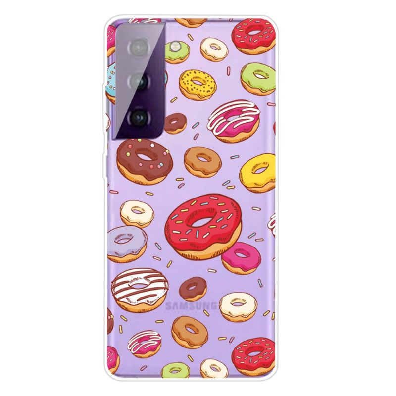 Deksel Samsung Galaxy S21 5G Kjærlighetsdoughnuts