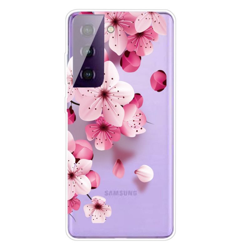 Deksel Samsung Galaxy S21 5G Mobildeksel Små Rosa Blomster