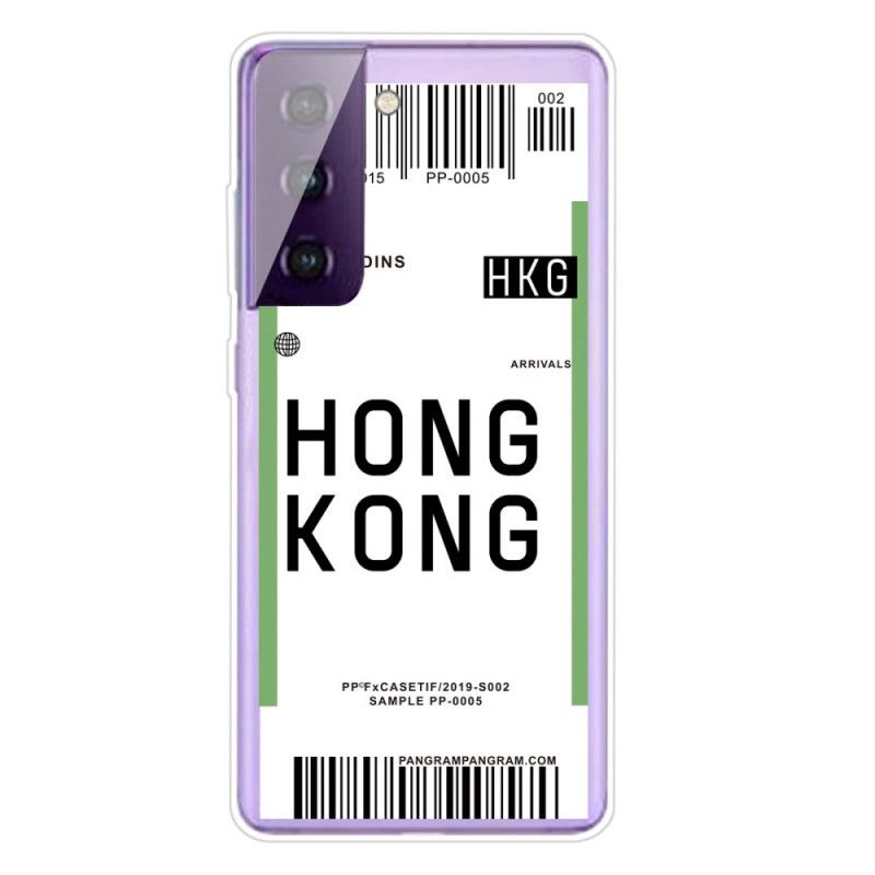 Deksel Samsung Galaxy S21 5G Ombordstigningskort Til Hong Kong Anti-fall