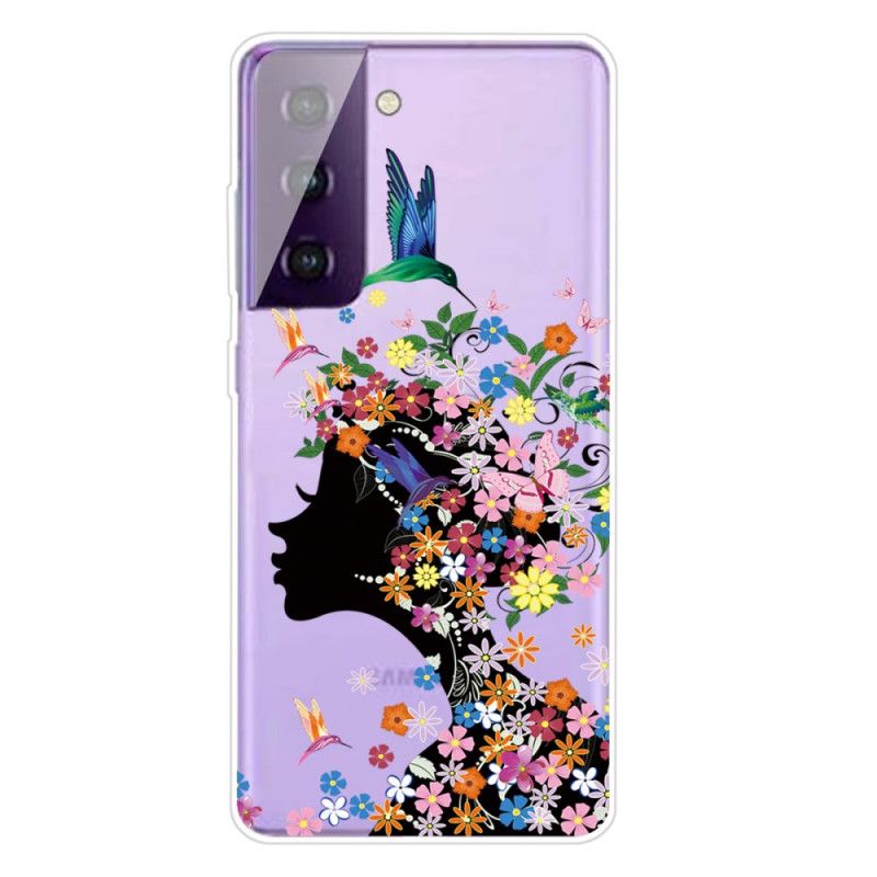 Deksel Samsung Galaxy S21 5G Pent Blomsterhode