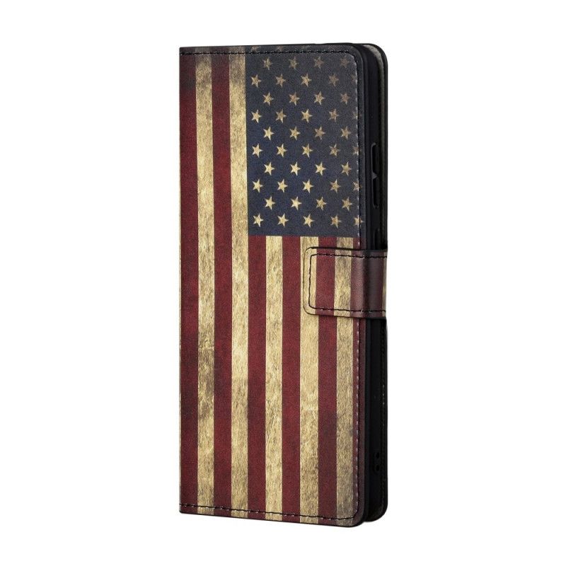 Folio Deksel for Samsung Galaxy S21 5G Amerikansk Flagg