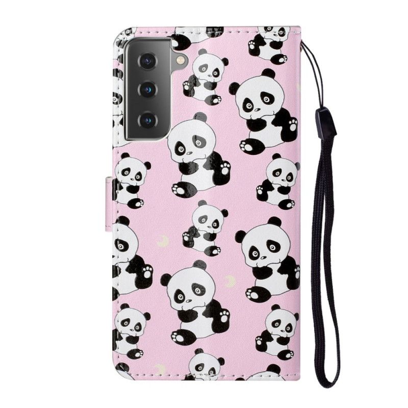 Folio Deksel for Samsung Galaxy S21 5G Bare Pandaer