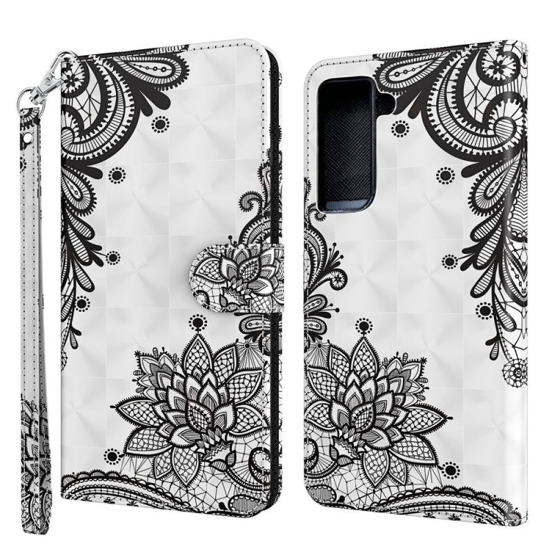 Folio Deksel for Samsung Galaxy S21 5G Elegant Blonder