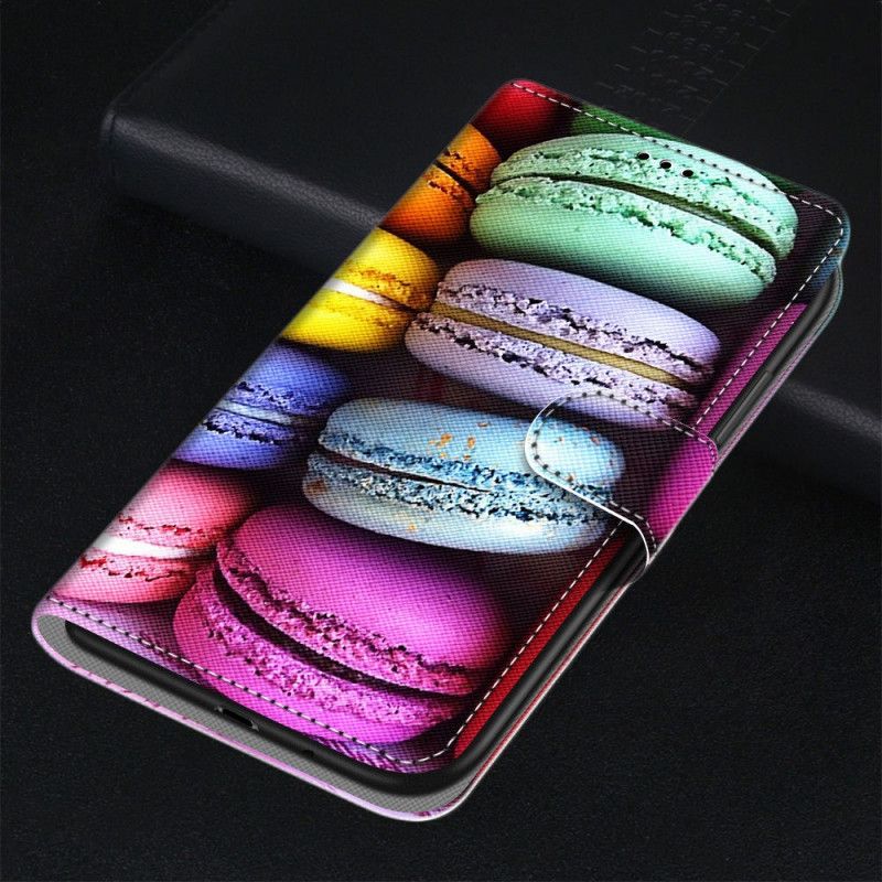 Folio Deksel for Samsung Galaxy S21 5G Makroner