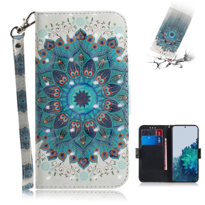 Folio Deksel for Samsung Galaxy S21 5G Mesterlig Mandala Med Tanga