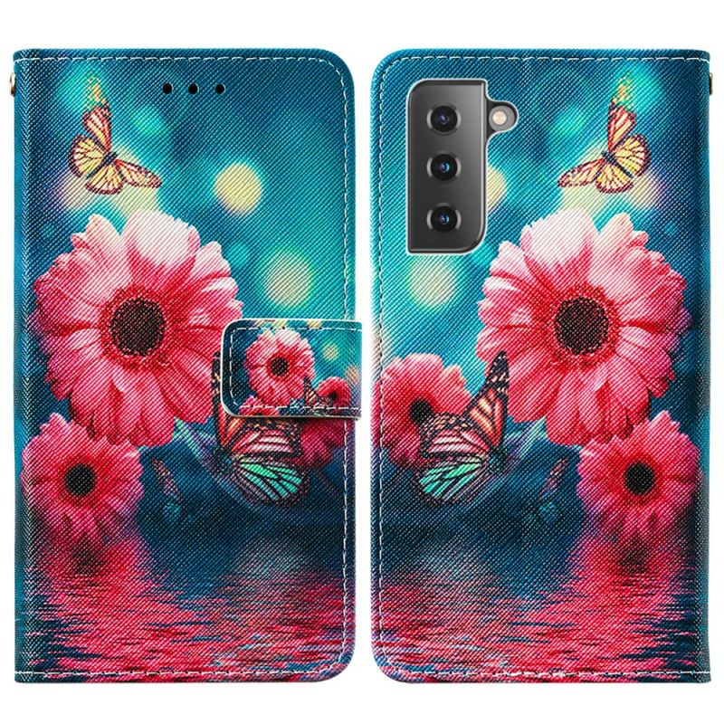 Folio Deksel for Samsung Galaxy S21 5G Svart Hvorfor Ikke Sommerfugler?