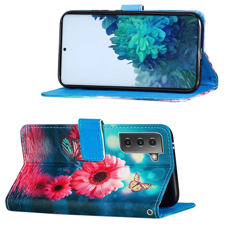 Folio Deksel for Samsung Galaxy S21 5G Svart Hvorfor Ikke Sommerfugler?