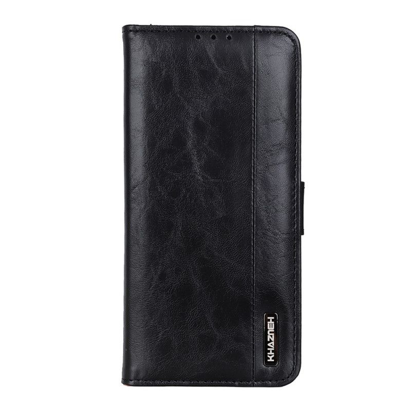 Folio Deksel for Samsung Galaxy S21 5G Svart Khazneh Eleganse Skinnstil