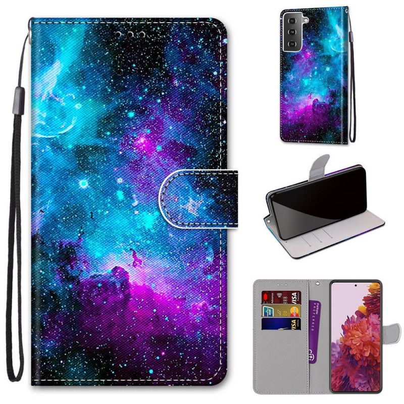 Folio Deksel Samsung Galaxy S21 5G Kosmisk Himmel