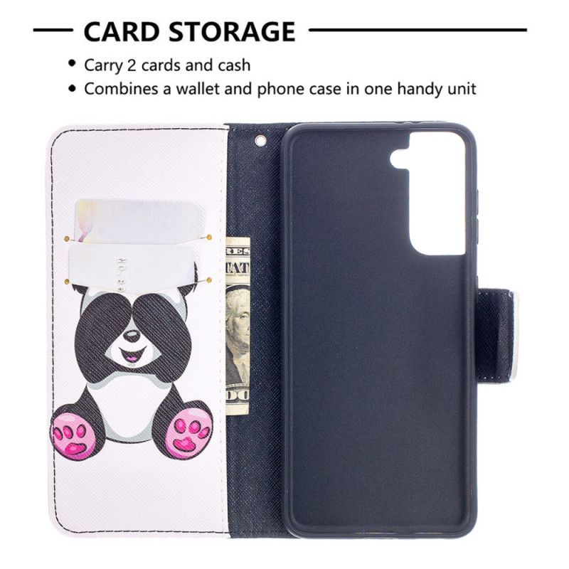 Folio Deksel Samsung Galaxy S21 5G Morsom Panda