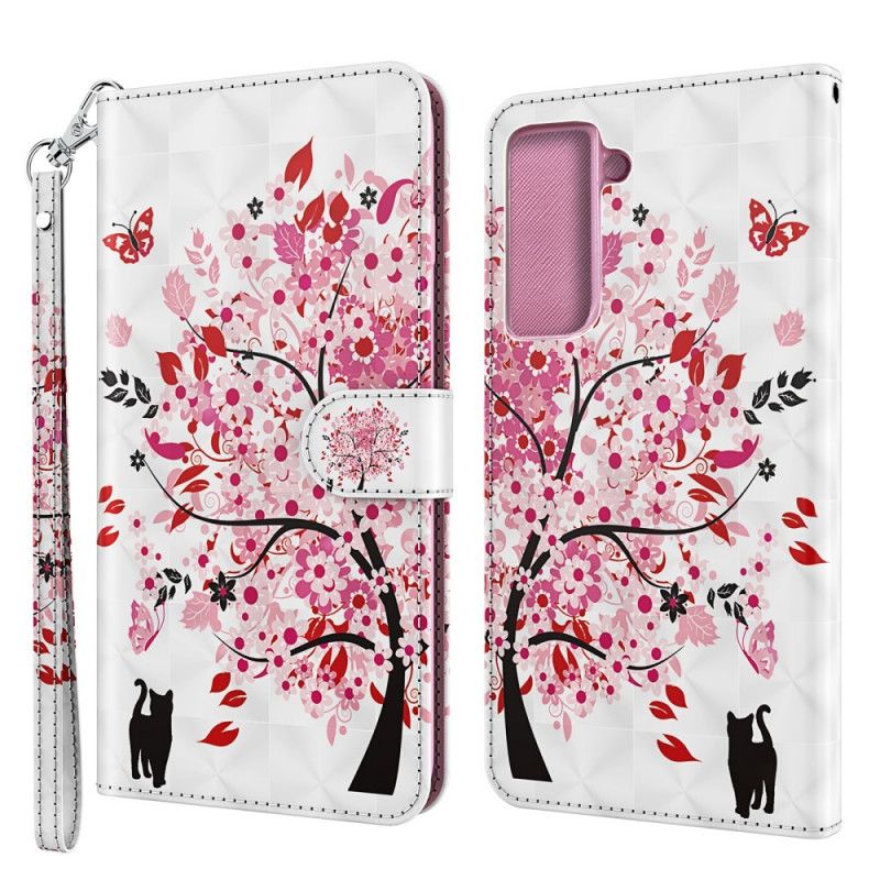 Folio Deksel Samsung Galaxy S21 5G Rosa Tre