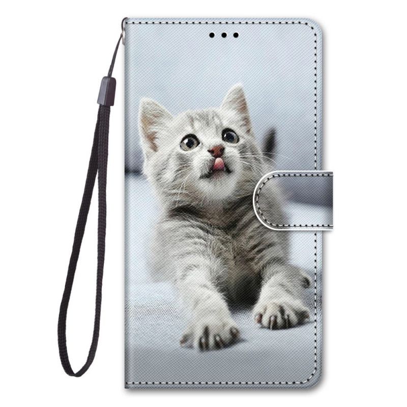 Folio Deksel Samsung Galaxy S21 5G Svart De Vakreste Kattene Anti-fall