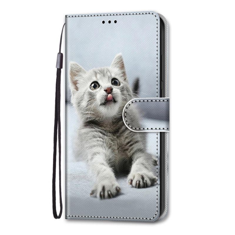 Folio Deksel Samsung Galaxy S21 5G Svart De Vakreste Kattene Anti-fall