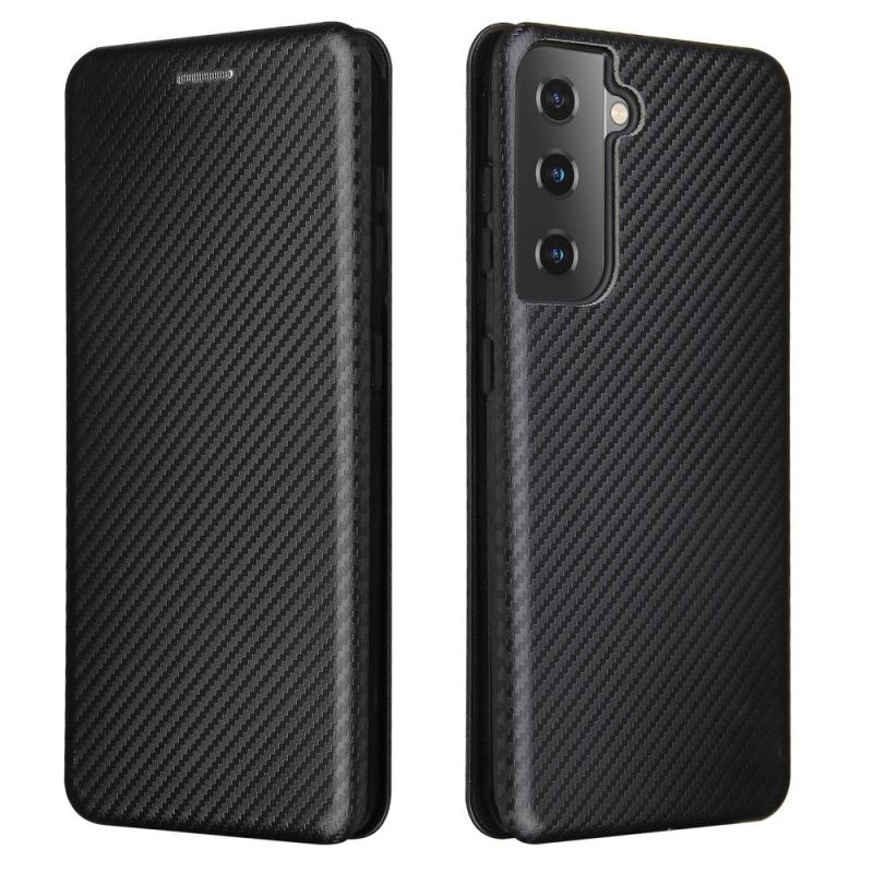 Folio Deksel Samsung Galaxy S21 5G Svart Karbonfiber