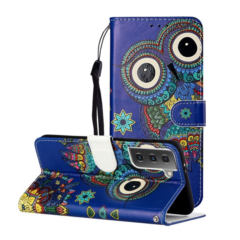 Folio Deksel Samsung Galaxy S21 5G Ugle I Mandala