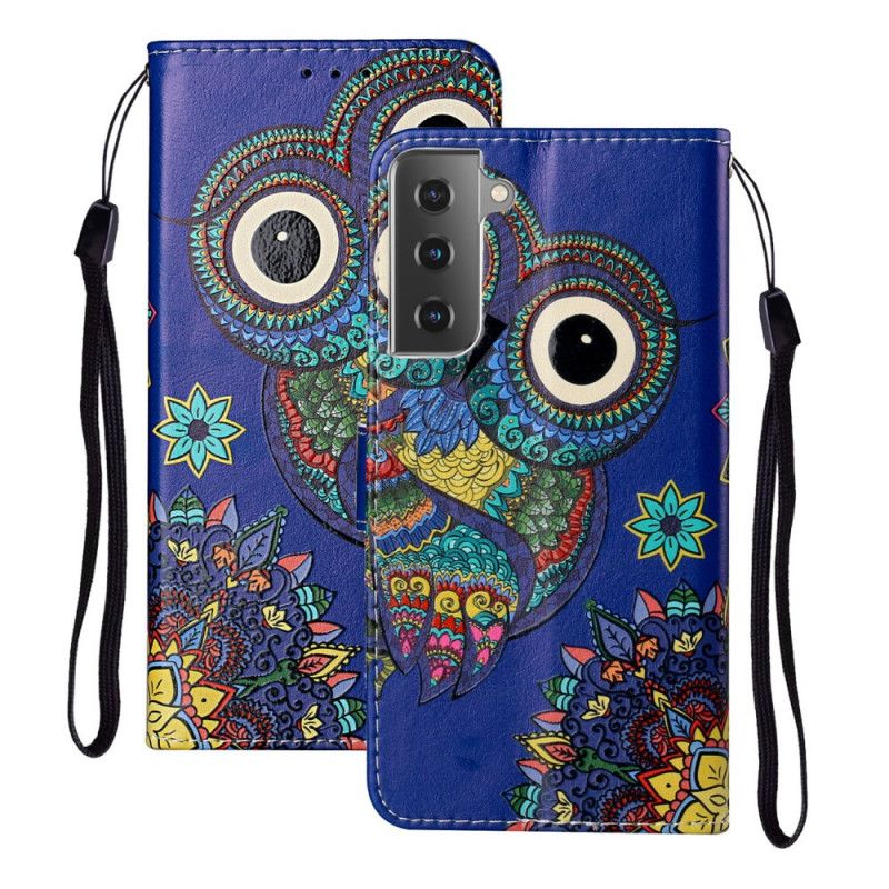 Folio Deksel Samsung Galaxy S21 5G Ugle I Mandala