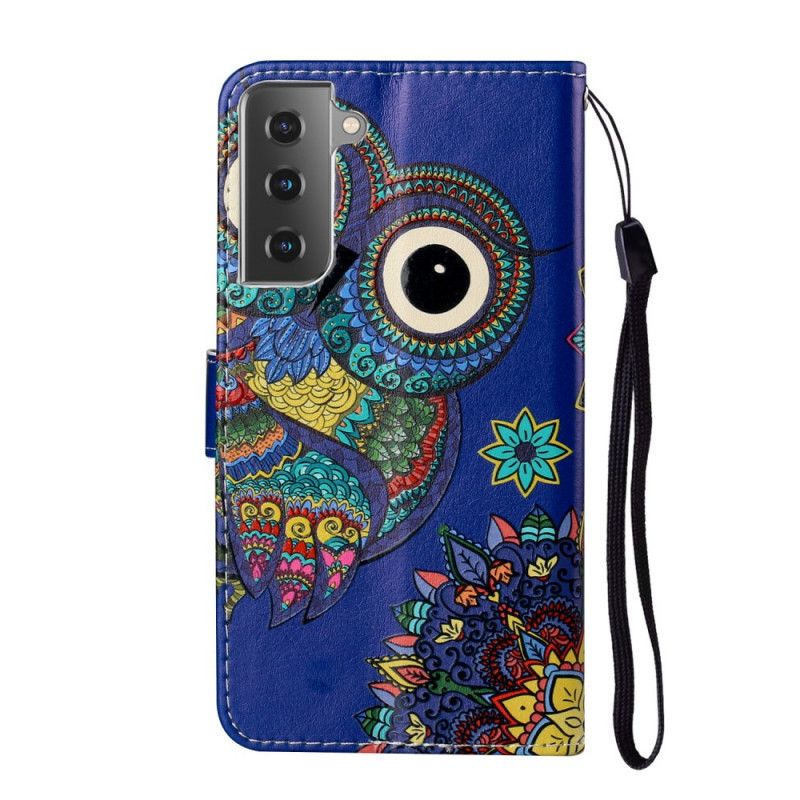 Folio Deksel Samsung Galaxy S21 5G Ugle I Mandala