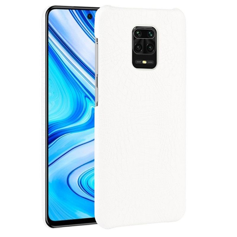 Deksel for Xiaomi Redmi Note 9S / Note 9 Pro Svart Krokodillehudstil