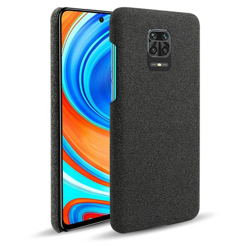 Deksel for Xiaomi Redmi Note 9S / Note 9 Pro Svart Ksq Elegant Stoff