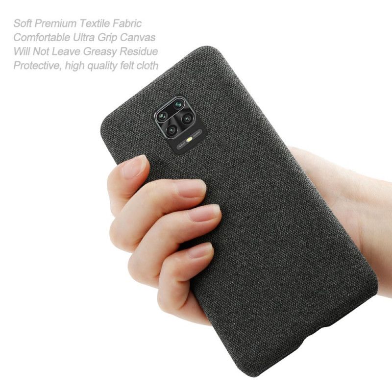 Deksel for Xiaomi Redmi Note 9S / Note 9 Pro Svart Ksq Elegant Stoff