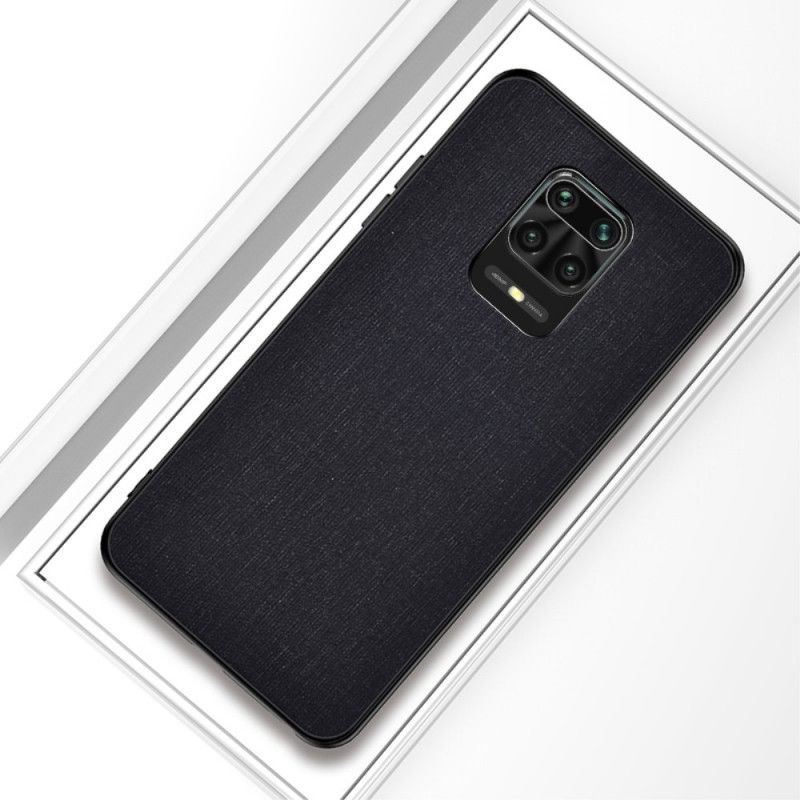 Deksel for Xiaomi Redmi Note 9S / Note 9 Pro Svart Stofftekstur