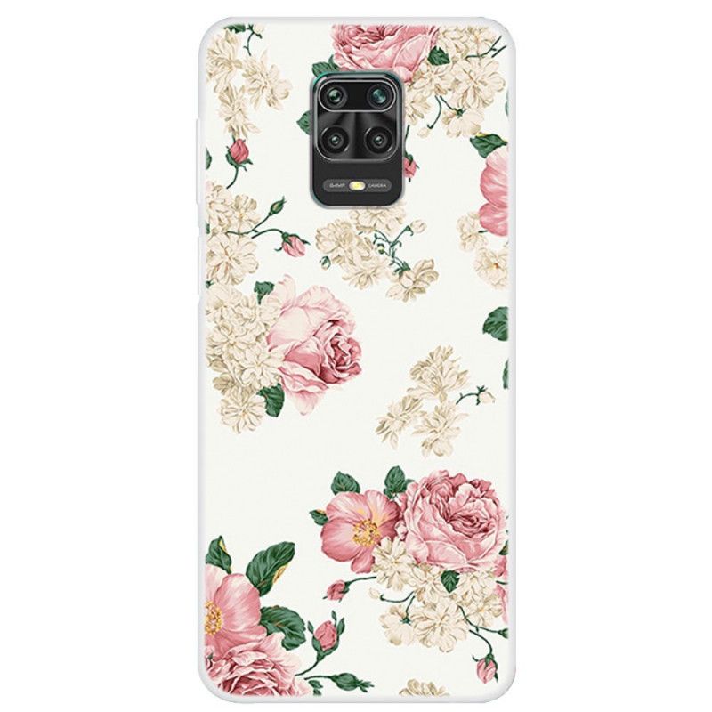 Deksel Xiaomi Redmi Note 9S / Note 9 Pro Mobildeksel Frihetsblomster