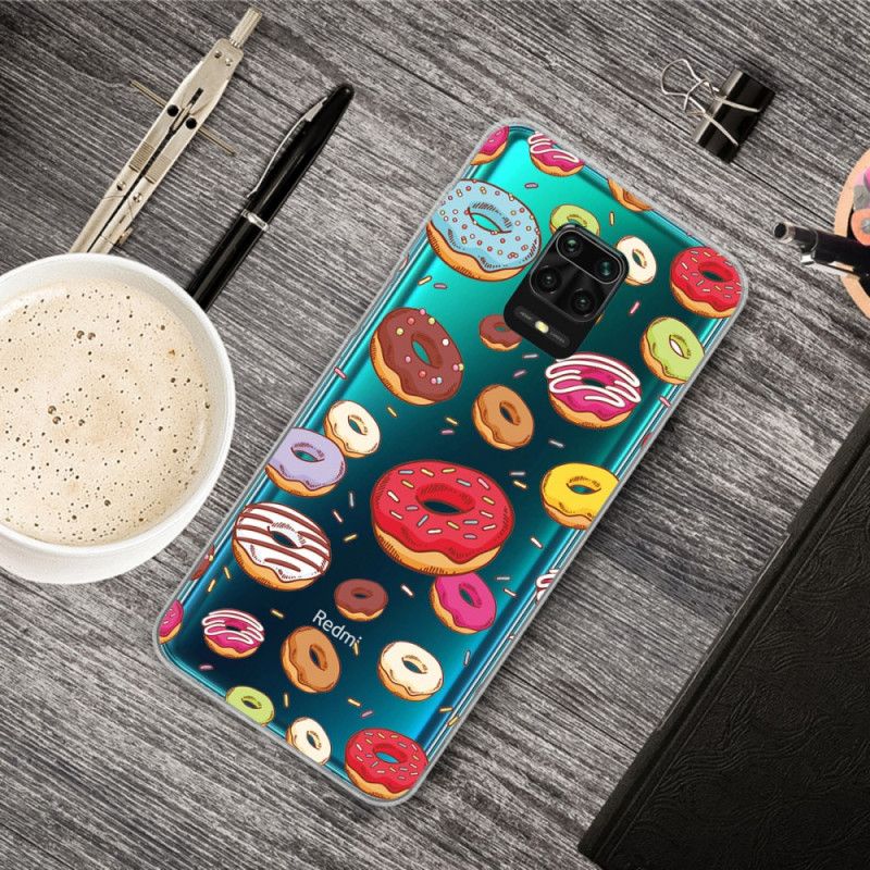 Deksel Xiaomi Redmi Note 9S / Note 9 Pro Mobildeksel Kjærlighetsdoughnuts