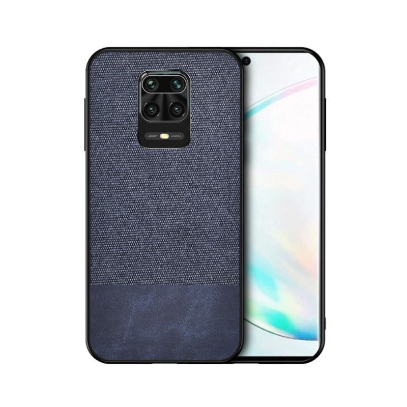 Deksel Xiaomi Redmi Note 9S / Note 9 Pro Svart Fiksert Skinnbitstoff Anti-fall