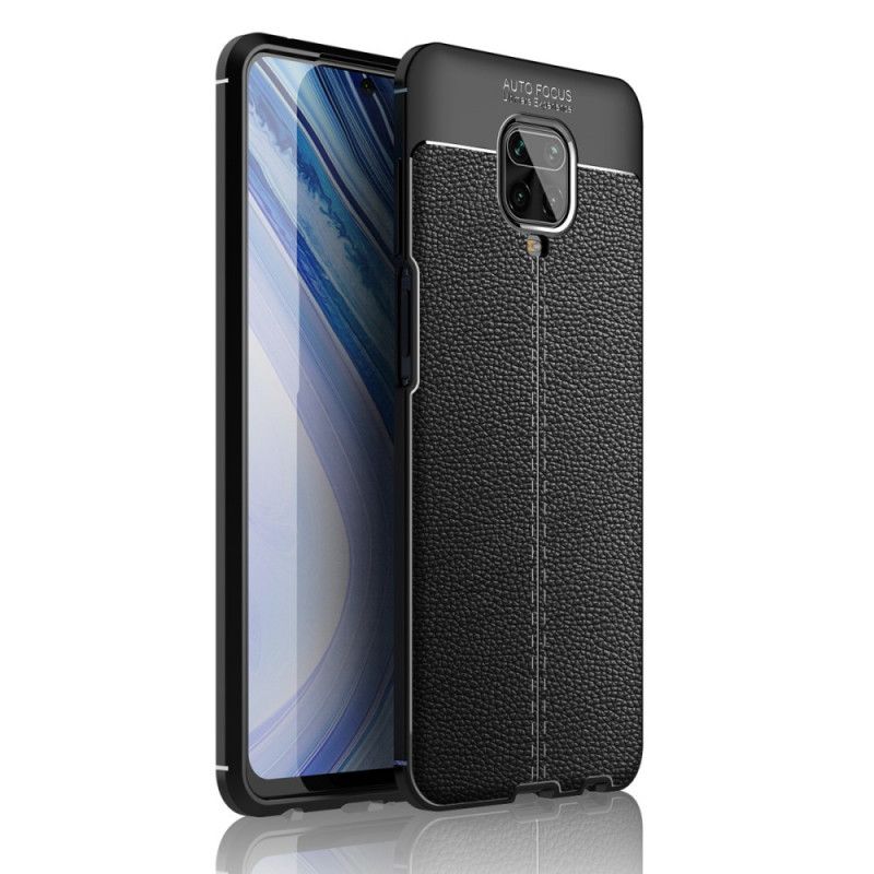 Deksel Xiaomi Redmi Note 9S / Note 9 Pro Svart Litchi-Skinneffekt